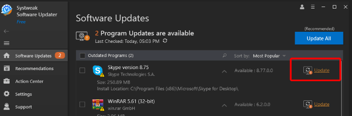 Software Updates