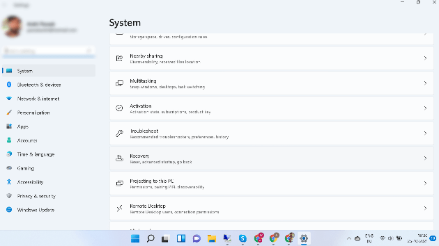 System Recovery