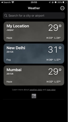 weather app
