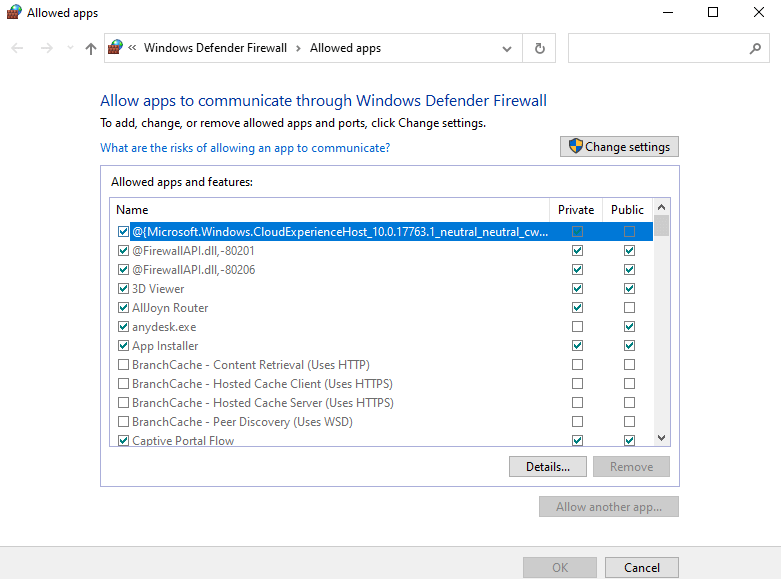 Allowed Apps