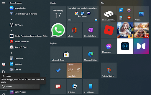 Restart Computer
