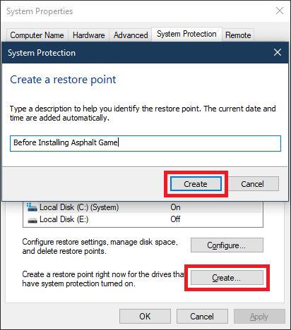 System Restore Point