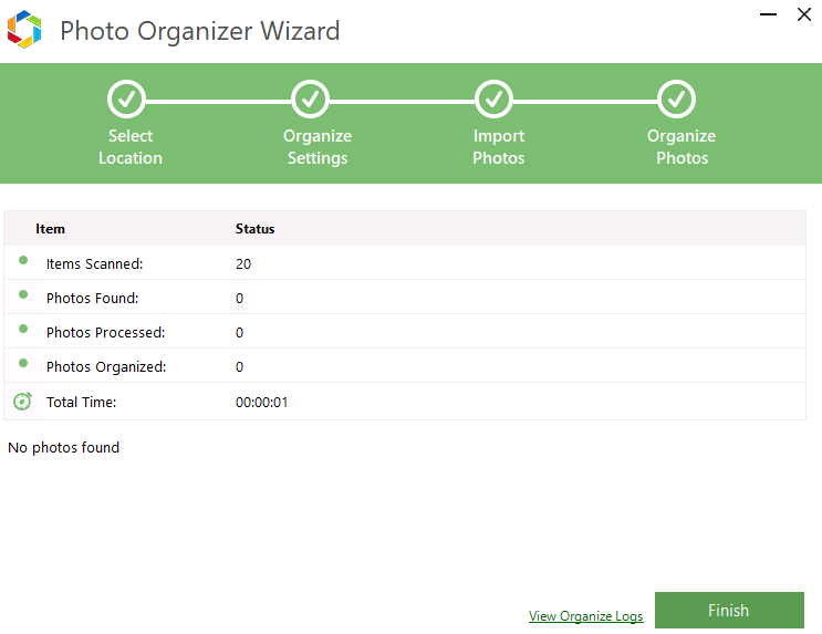 photo organizer wizard - organize photo