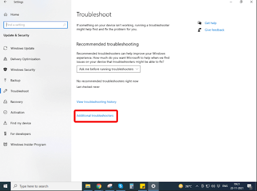 troubleshooter