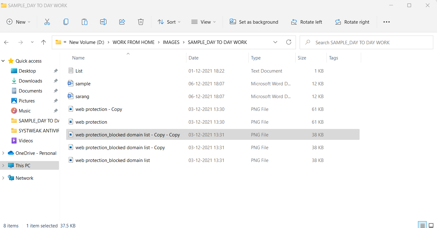 Check Folder for Duplicate Files to Check
