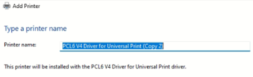 Printer name