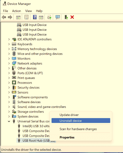 Uninstall device
