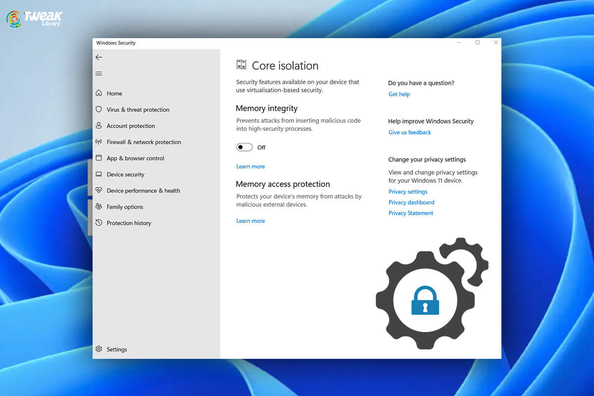 windows 11 security settings