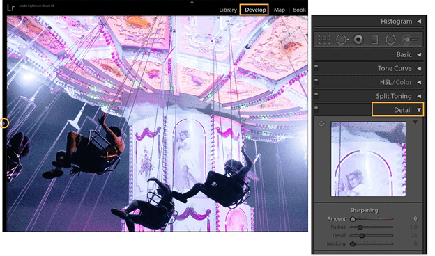Adobe Lightroom detail