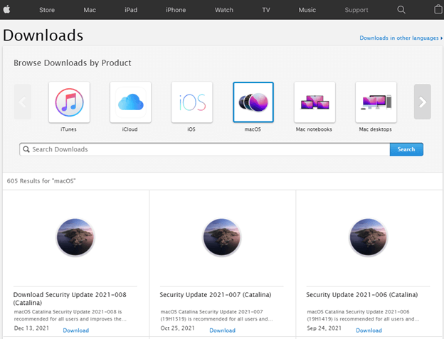 Browse Downloads by mac store