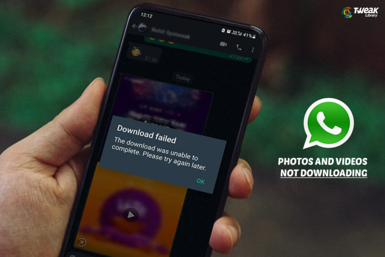 Photos and Videos Are Not Downloading in WhatsApp