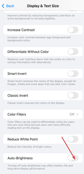 Auto Brightness feature