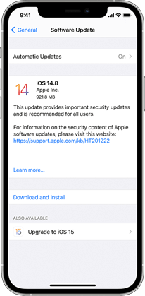 Automatic Update of iOS