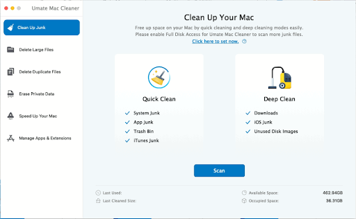 Cleanup mac