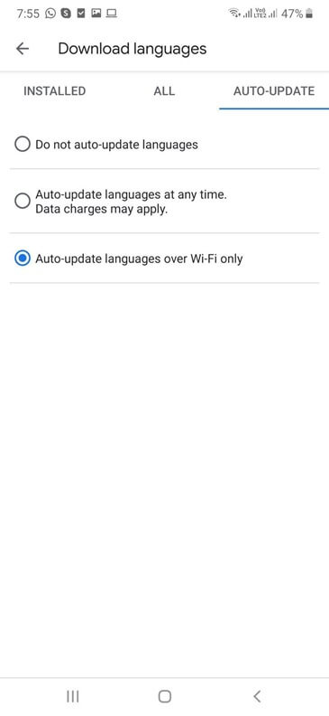 Download Language - Auto Updte