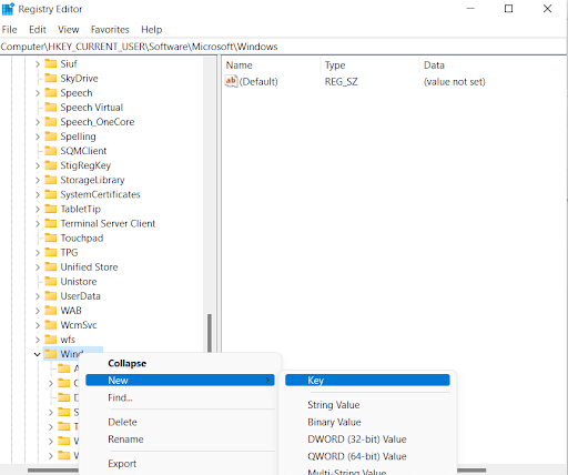 Edit Registry