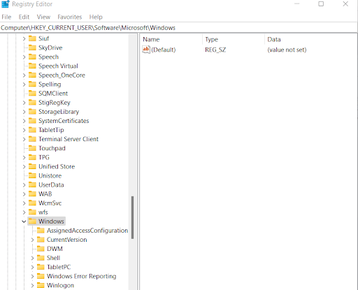 Registry Editor