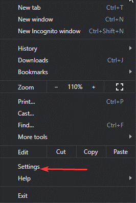 Setting chrome