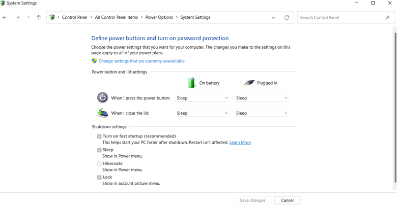 System Settings