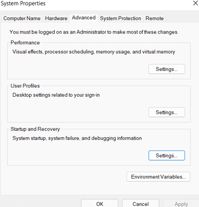 System properties