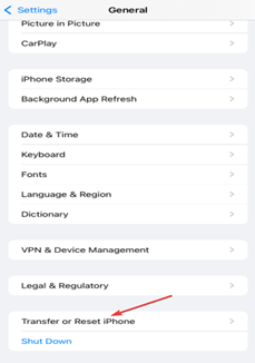 Transfer and Reset iPhone