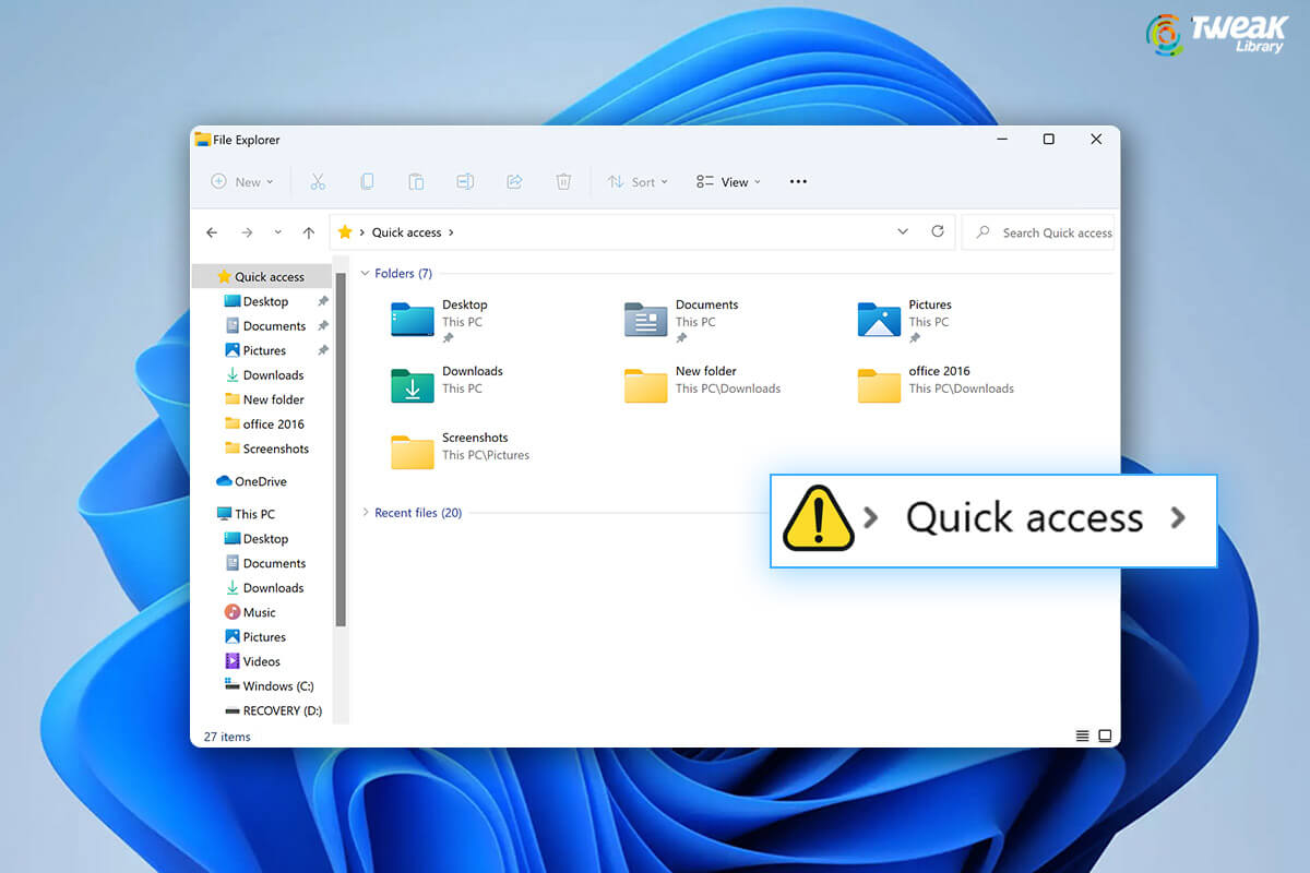 5 Ways To Fix Windows 11 Quick Access Not Working