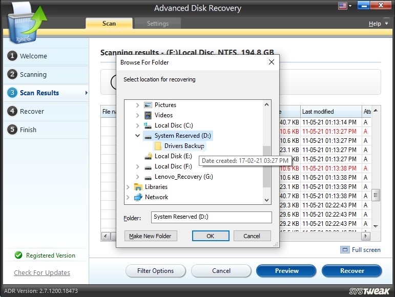 adr system file revised