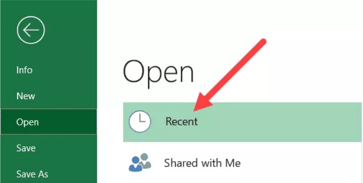 open recent