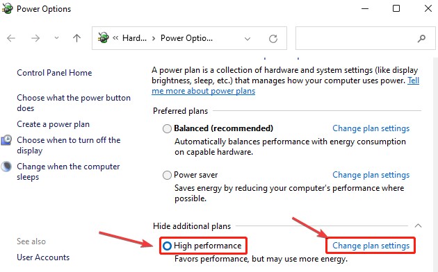 power option
