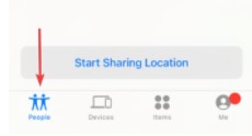 start sharing location