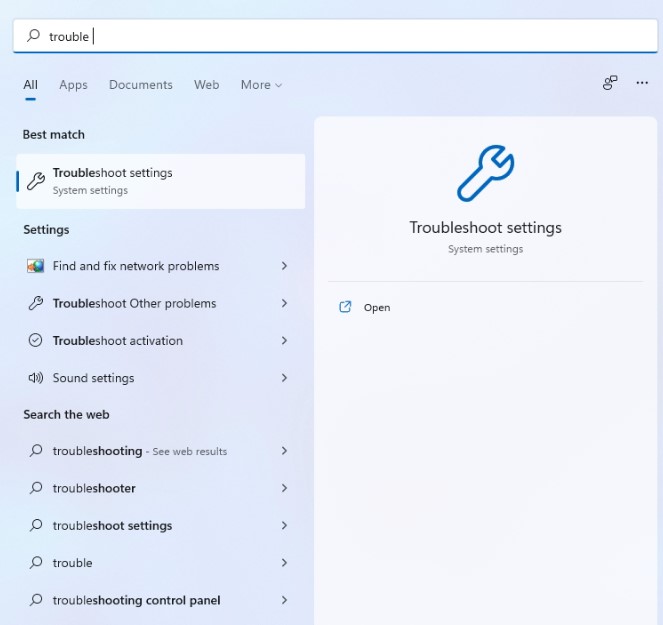Initiate The Audio Troubleshooter