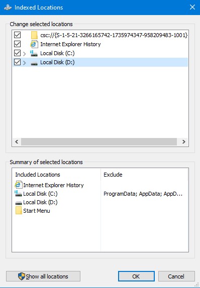 index drive select