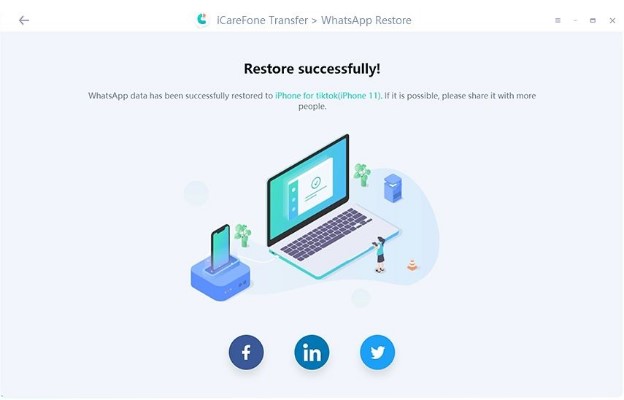 restore successfully