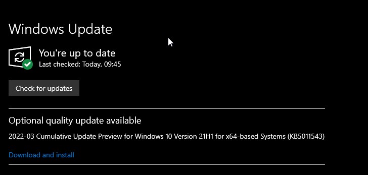 windows update