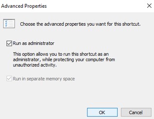 run as a admin