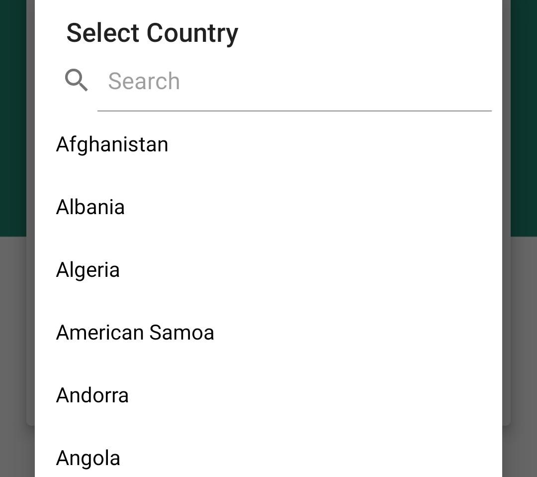 select country