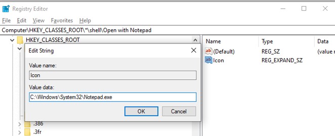 WindowsSystem32Notepad