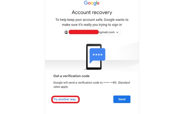 account recovery another way