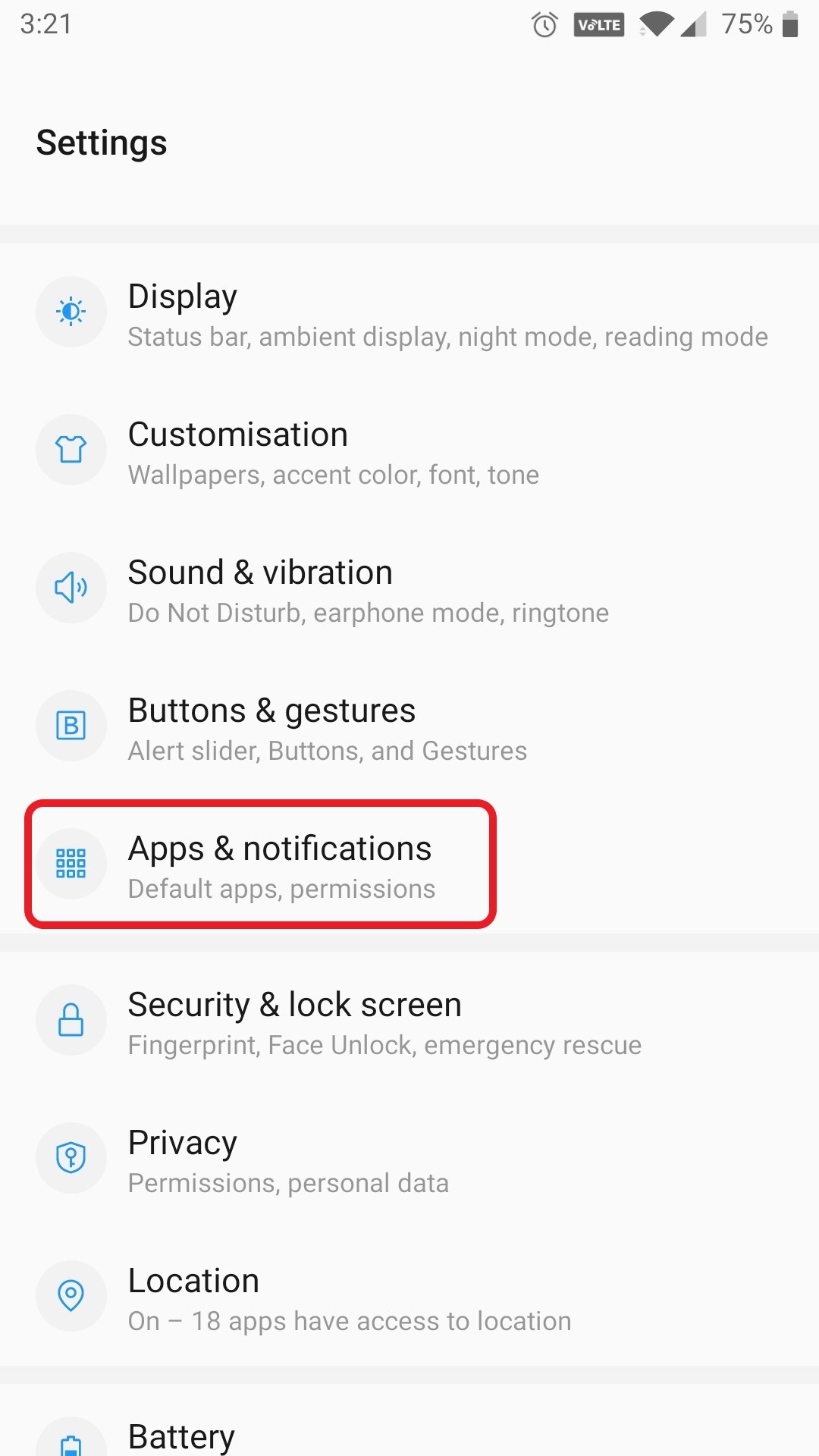 Apps & notifications