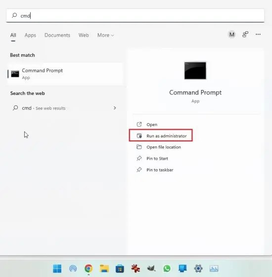 run as a admin