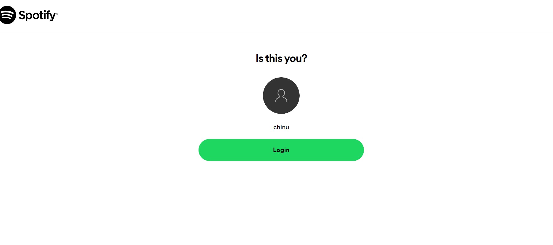 spotify login