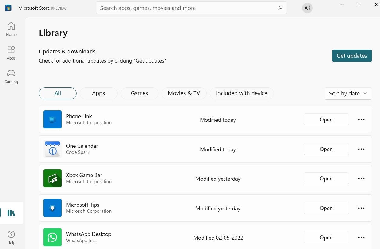 update apps