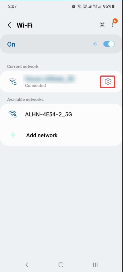 wifi setting