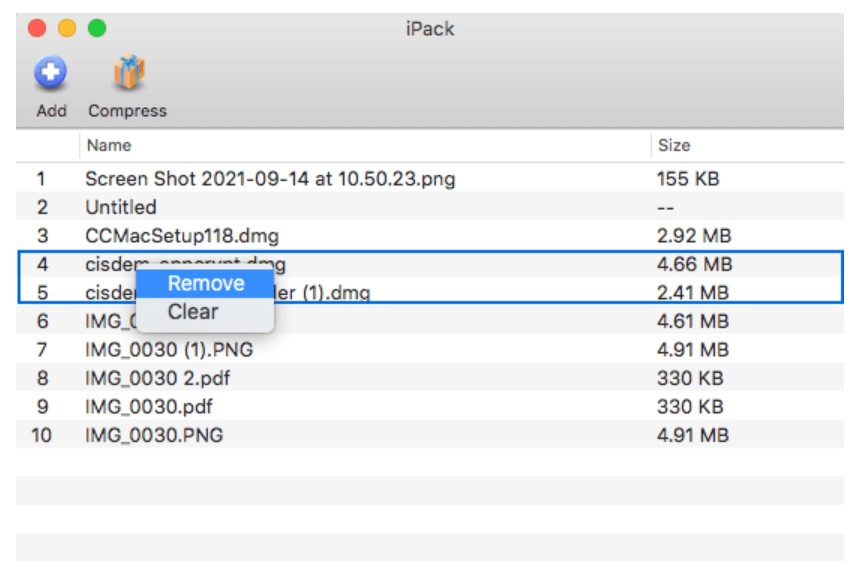 cisdem unarchiver remove file