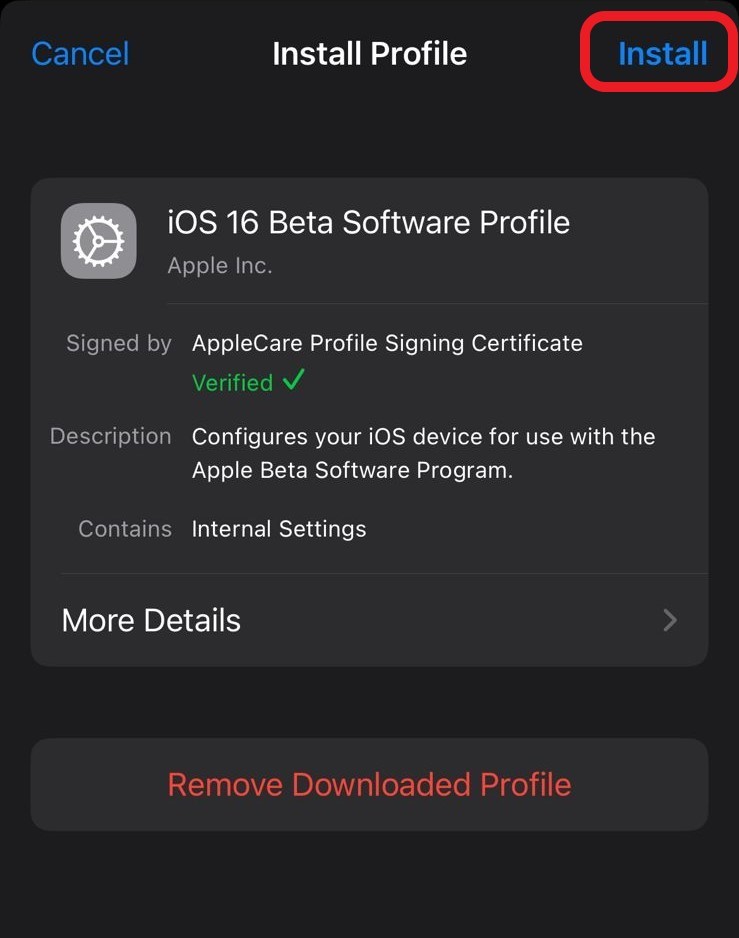 install beta software