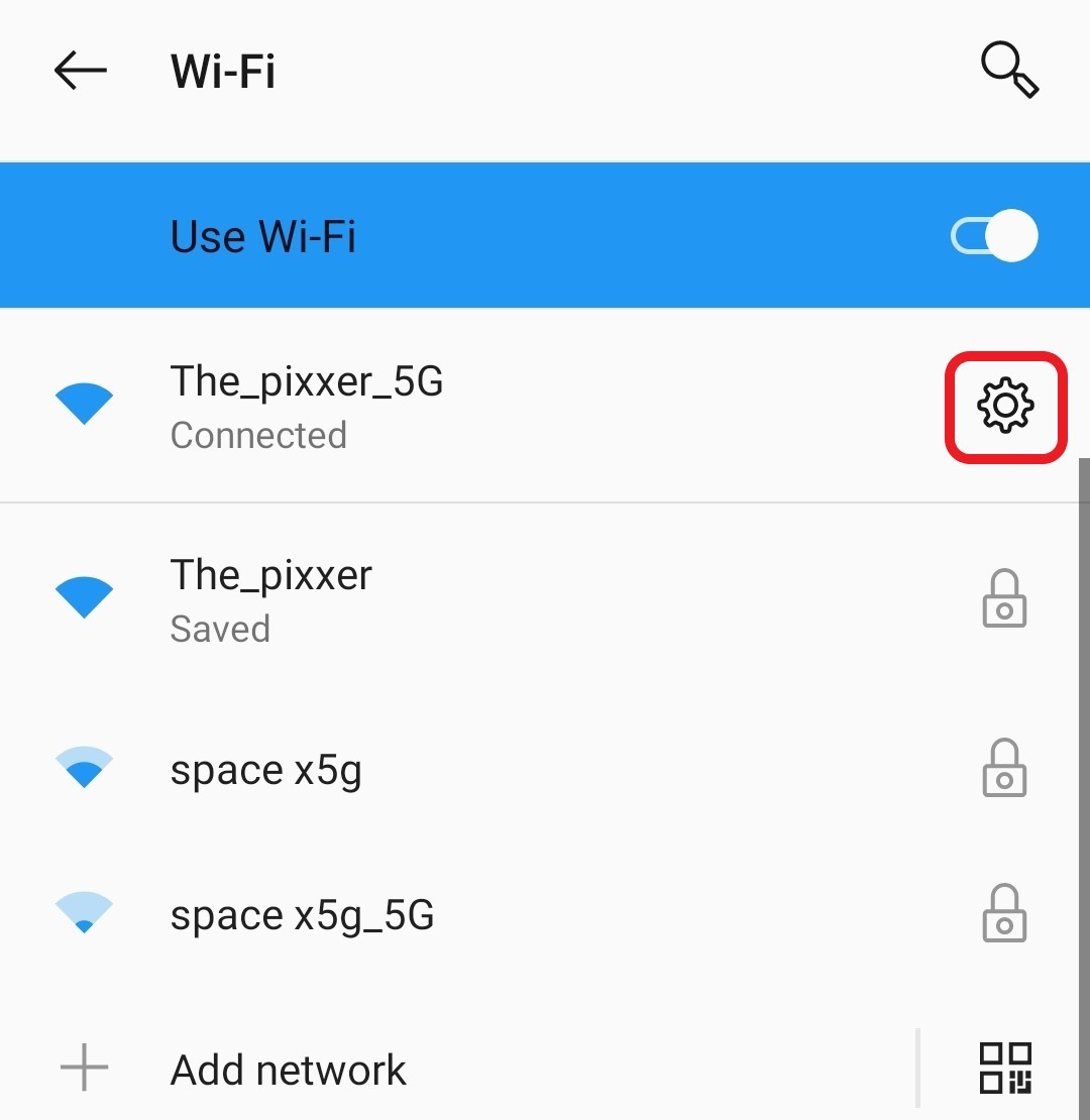 wifi setting