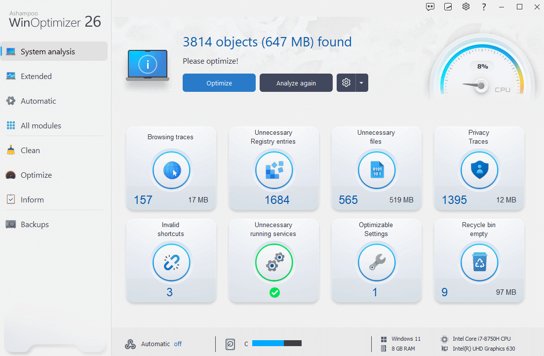 Ashampoo WinOptimizer