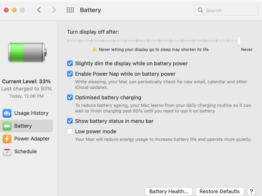 Battery Draining Issue
