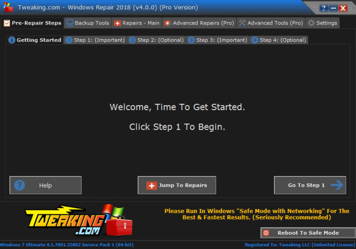 Tweaking Windows Repair