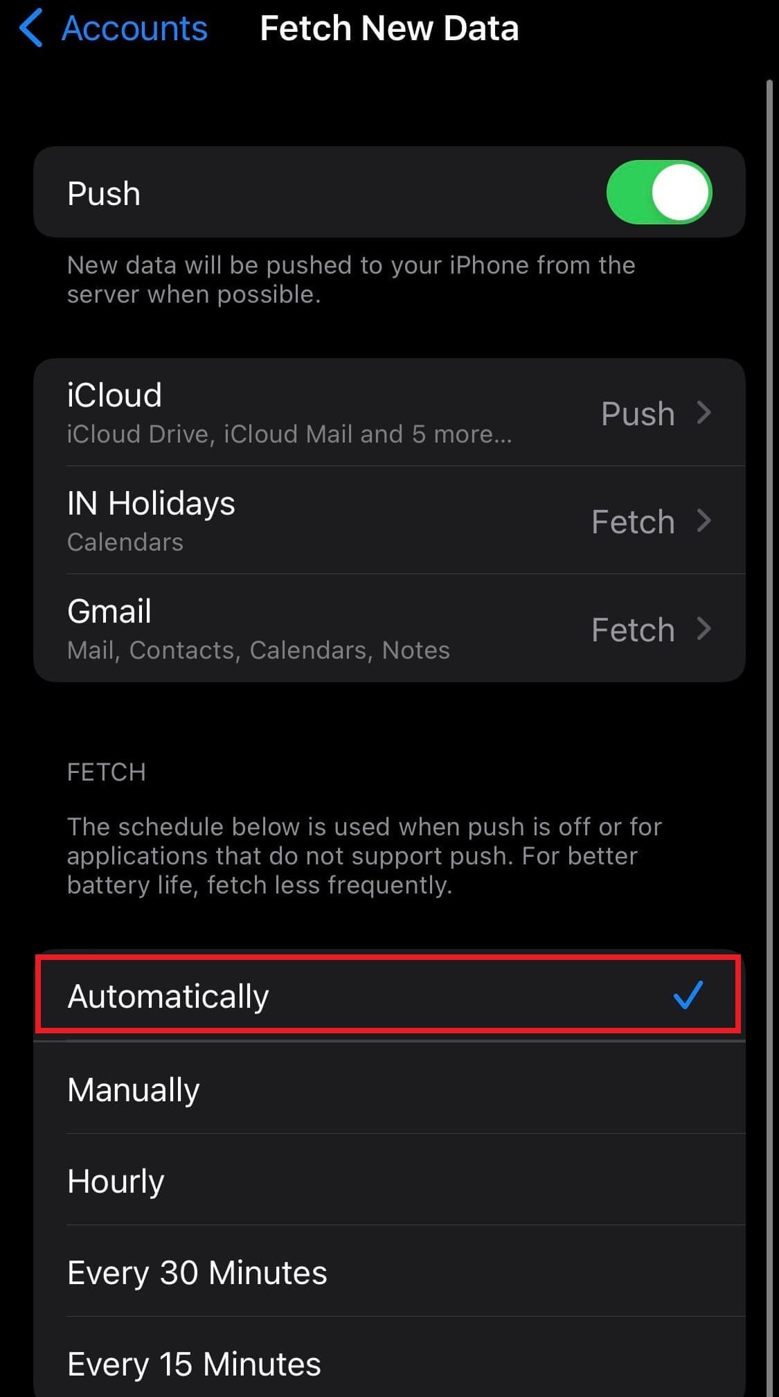 automatically fatch